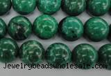 CFA75 15.5 inches 12mm round green chrysanthemum agate beads