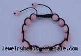 CFB504 10mm round candy jade beads adjustable bracelet wholesale