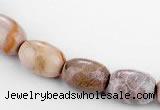 CFC51 10*14mm ellipsoid coral fossil jasper beads wholesale