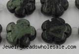 CFG1027 15.5 inches 16mm carved flower kambaba jasper beads