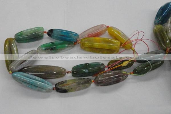 CFG1118 15.5 inches 15*40mm - 15*55mm carved rice agate beads