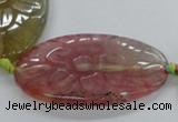 CFG1181 15.5 inches 25*40mm – 35*50mm carved freeform agate beads