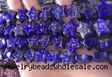 CFG1302 15.5 inches 15mm carved star lapis lazuli gemstone beads