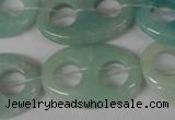 CFG313 15.5 inches 20*30mm carved oval amazonite gemstone beads