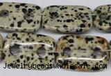 CFG329 15.5 inches 18*25mm carved rectangle dalmation jasper beads