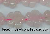 CFG450 15.5 inches 20mm carved flower rose quartz beads