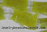 CFG517 15.5 inches 20*31mm carved animal Korean jade beads