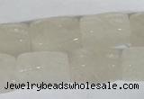 CFG545 15.5 inches 15*20mm carved brick white jade beads