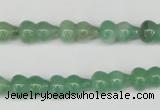 CFG65 15.5 inches 8*13mm carved calabash green aventurine beads