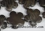 CFG682 15.5 inches 20mm carved flower grain stone beads