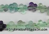 CFG73 15.5 inches 11*11mm carved flower fluorite gemstone beads