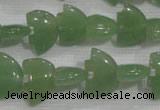 CFG772 15.5 inches 10*15mm carved animal green aventurine beads