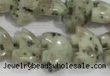 CFG809 12.5 inches 14*18mm carved animal sesame jasper beads