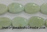 CFG815 12.5 inches 15*20mm carved leaf amazonite beads wholesale