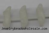 CFG865 Top-drilled 14*20mm carved animal white jade gemstone beads