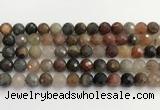 CFJ219 15.5 inches 10mm faceted round fancy jasper beads