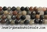 CFJ220 15.5 inches 12mm faceted round fancy jasper beads