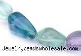 CFL09 AA grade 12*16mm irregular natural fluorite bead Wholesale