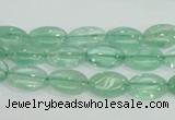 CFL101 15.5 inches 8*12mm oval natural green fluorite gemstone beads