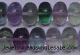 CFL1071 15 inches 10*16mm rondelle natural fluorite gemstone beads