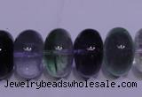 CFL1072 15 inches 10*18mm rondelle natural fluorite gemstone beads