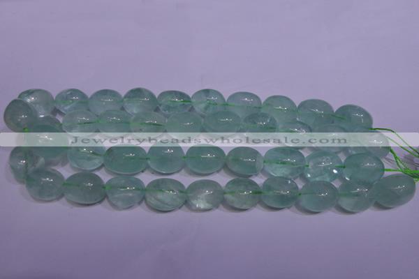 CFL1080 15 inches 15*20mm nuggets green fluorite gemstone beads