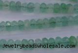 CFL111 15.5 inches 5*8mm faceted rondelle green fluorite beads