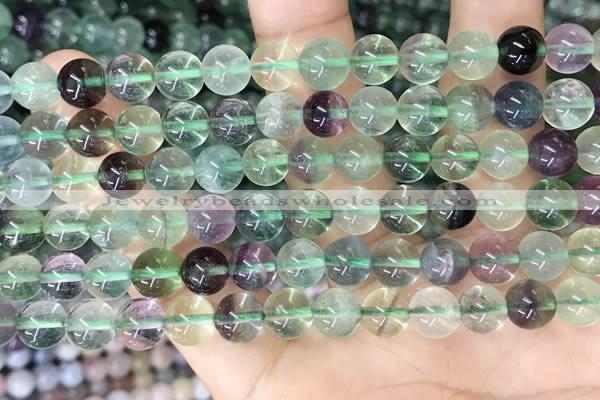 CFL1152 15.5 inches 8mm round fluorite gemstone beads