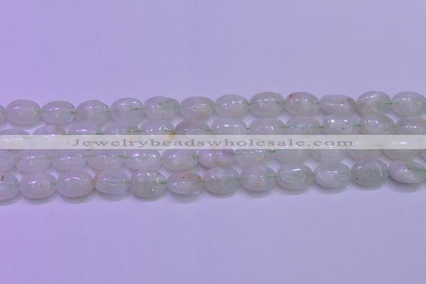 CFL1217 15.5 inches 10*14mm oval green fluorite gemstone beads