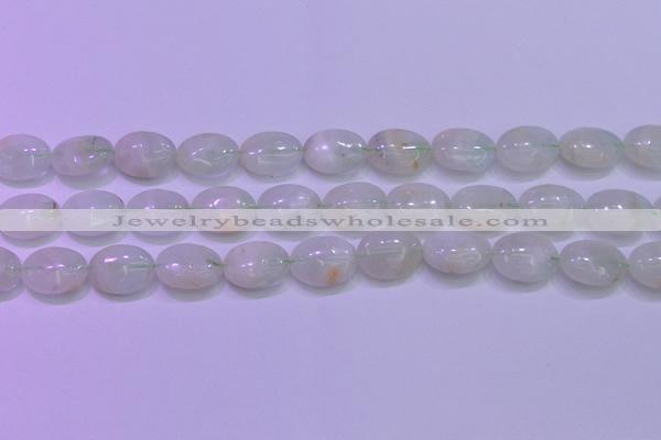 CFL1218 15.5 inches 12*16mm oval green fluorite gemstone beads