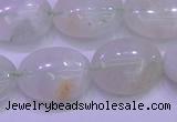 CFL1219 15.5 inches 13*18mm oval green fluorite gemstone beads