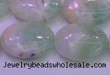 CFL1221 15.5 inches 18*25mm oval green fluorite gemstone beads