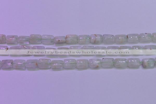 CFL1223 15.5 inches 8*12mm rectangle green fluorite gemstone beads