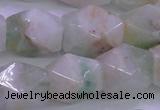 CFL1229 15.5 inches 13*18mm - 15*20mm faceted nuggets green fluorite beads