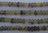 CFL140 15.5 inches 3*6mm faceted rondelle yellow fluorite beads