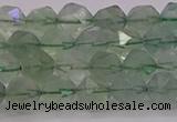 CFL1402 15.5 inches 8mm faceted nuggets green fluorite beads