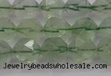 CFL1404 15.5 inches 12mm faceted nuggets green fluorite beads