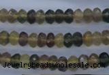 CFL141 15.5 inches 5*8mm faceted rondelle yellow fluorite beads