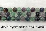 CFL1466 15.5 inches 16mm round A grade fluorite gemstone beads