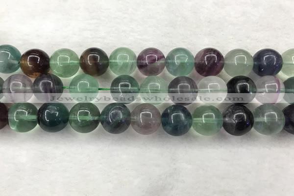 CFL1466 15.5 inches 16mm round A grade fluorite gemstone beads