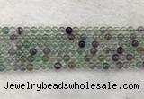 CFL1470 15.5 inches 4mm round AA grade fluorite gemstone beads