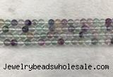 CFL1471 15.5 inches 6mm round AA grade fluorite gemstone beads