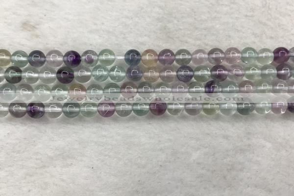 CFL1471 15.5 inches 6mm round AA grade fluorite gemstone beads