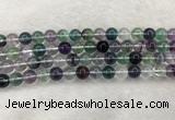 CFL1473 15.5 inches 10mm round AA grade fluorite gemstone beads