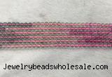 CFL1488 15.5 inches 4mm round rainbow fluorite gemstone beads