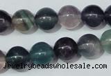 CFL153 15.5 inches 12mm round natural fluorite gemstone beads wholesale