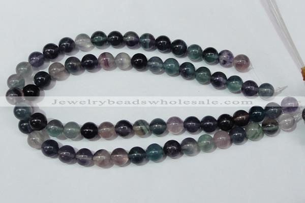 CFL153 15.5 inches 12mm round natural fluorite gemstone beads wholesale