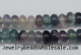 CFL156 15.5 inches 5*8mm rondelle natural fluorite gemstone beads