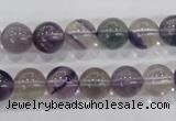 CFL203 15.5 inches 10mm round purple fluorite gemstone beads wholesale