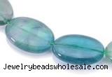 CFL21 A- grade 15*20mm oval natural fluorite beads Wholesale